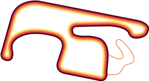 Sydney Motorsport Track Outline COLOURED for Touring Car Masters